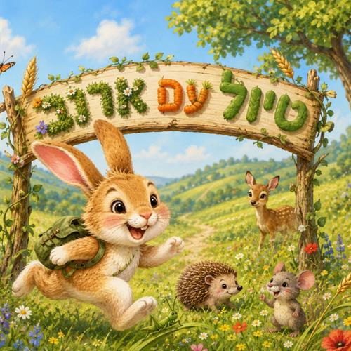 טיול עם ארנב הצגה פעילה לגילי 1.5 3